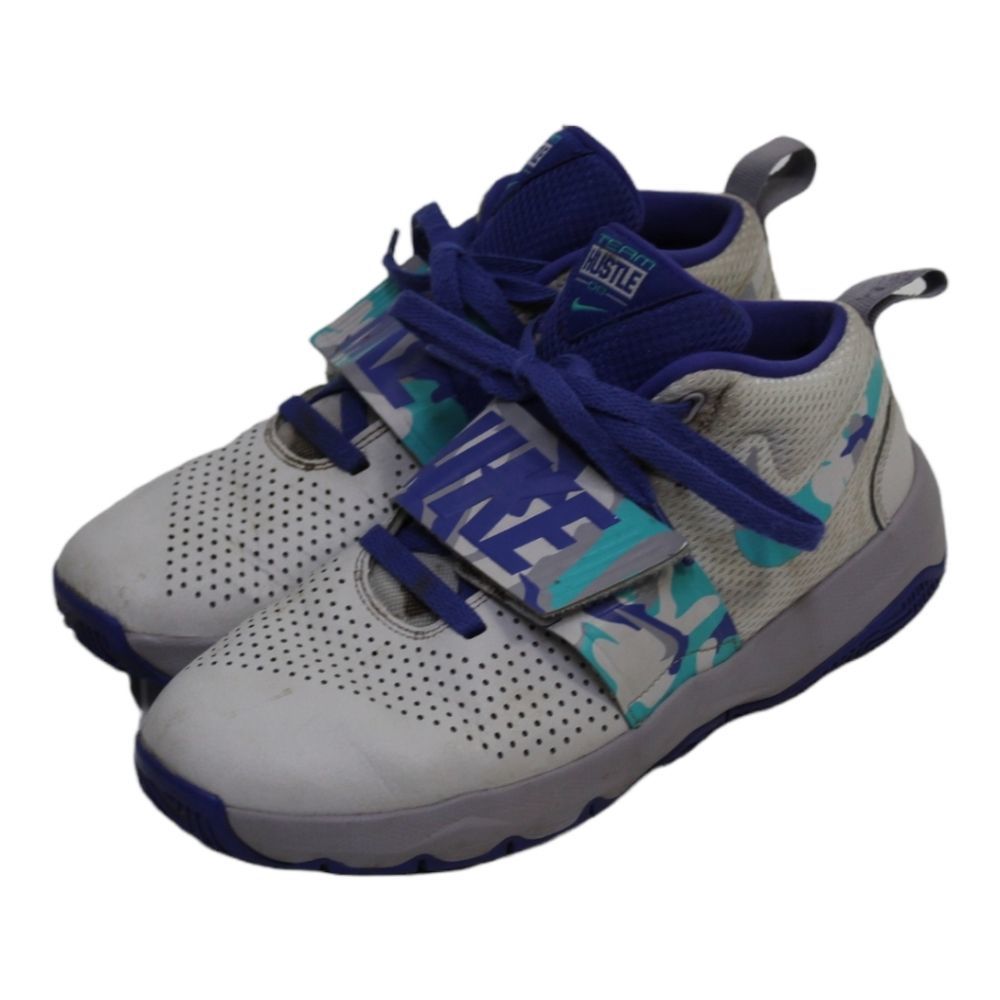 Nike boys team hustle purple gray hustle basketball shoes  youth 6